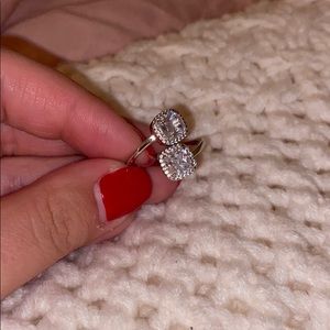 Henri Bendel diamond ring size 8 adjustable.